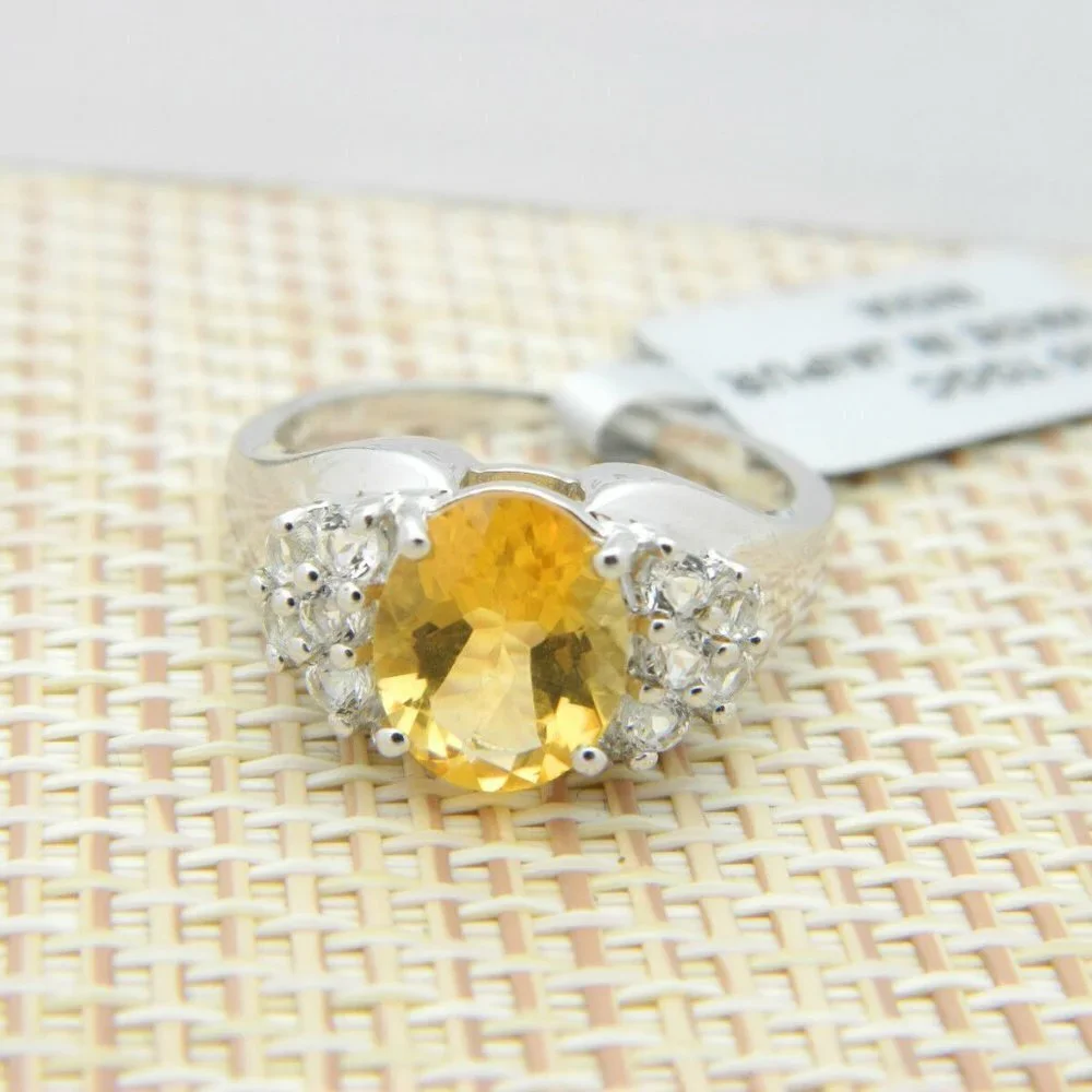 Rio Grande Citrine White Topaz Sterling Silver